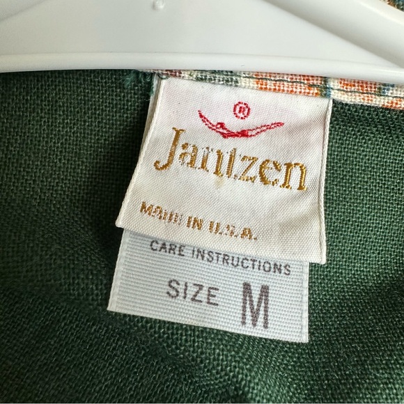 Jantzen Reverse Print Vintage Men’s Hawaiian Shirt M Made in USA - Picture 7 of 8